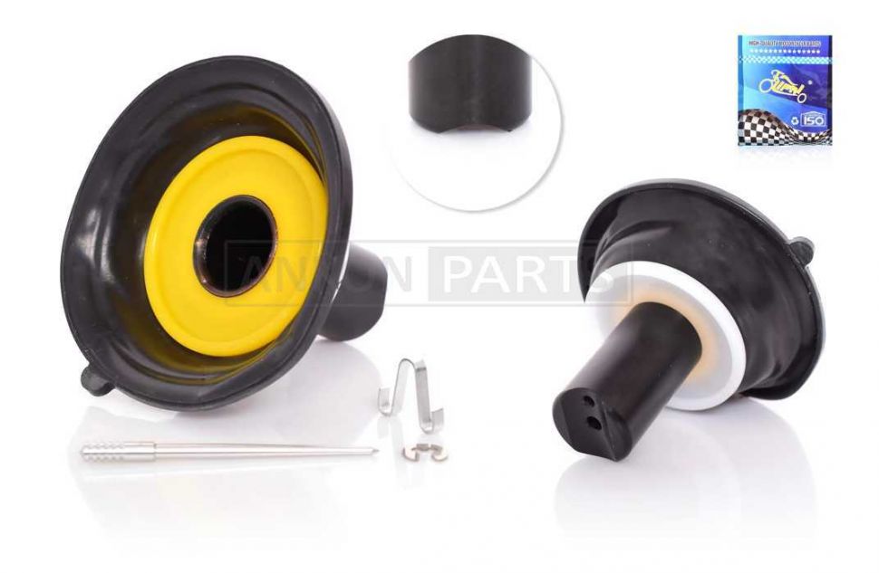 Мембрана карбюратора затворная GY6 50 16mm с выборкой +игла 'LIPAI'