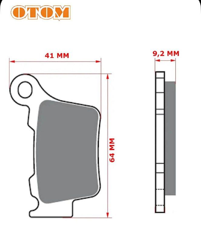Колодки тормозные FA368 задние OTOM