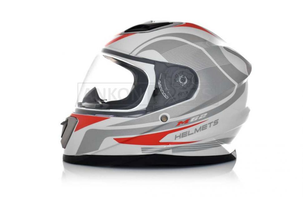 Шлем интеграл 'VLAND' #M62, L, grey/red