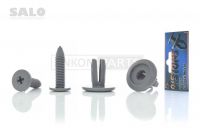 Клипсы (андапки) резьбовые LETS, AD110 "SALO" (10шт, 8mm, серые)