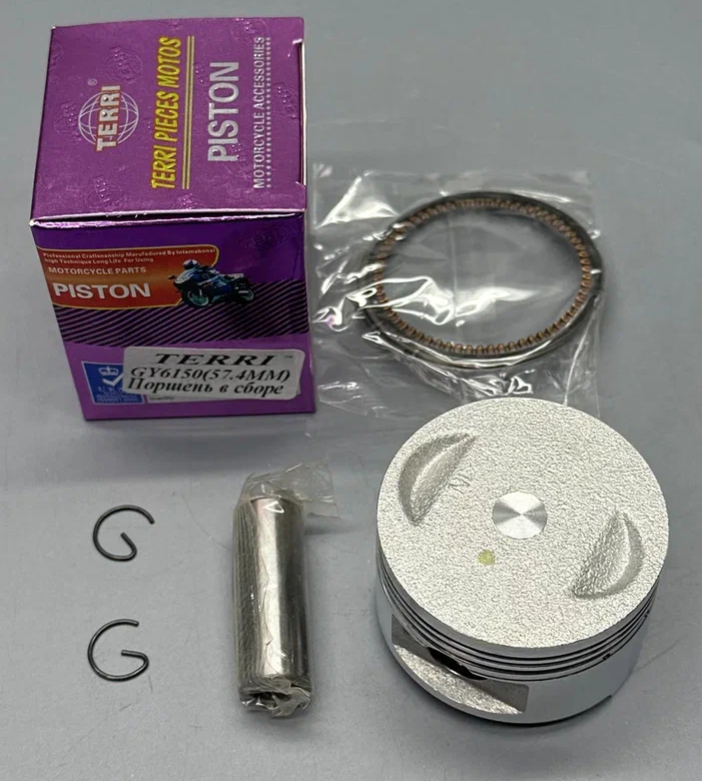 Поршень в сборе GY6 150см3 STD Ф57,4 "TERRI"