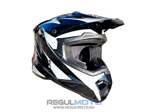 Шлем KIOSHI Holeshot 801 кроссовый (Черный/ серый, XXL, 304171-42)