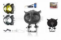 Фара дополнительная диодная, филин, 65-53mm, 9-60V, IP67, белый/желтый свет #LPS