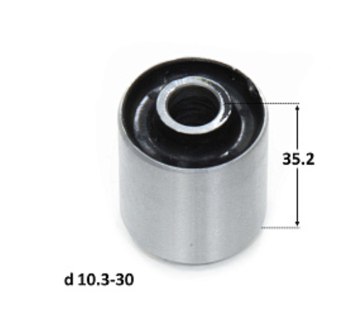 Сайлентблок маятника D30мм d10 L30-35 скутер 50/80см3