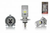 Лампа фары диодная H4 12V 35/35W 2 кристала, D27 #2178 'LIPAI'