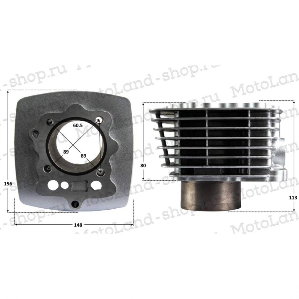 ЦПГ (поршневая) 167FMM (CG250) 167FMM (CG250-B) d=67 (98,8/98,75/82,25/16)