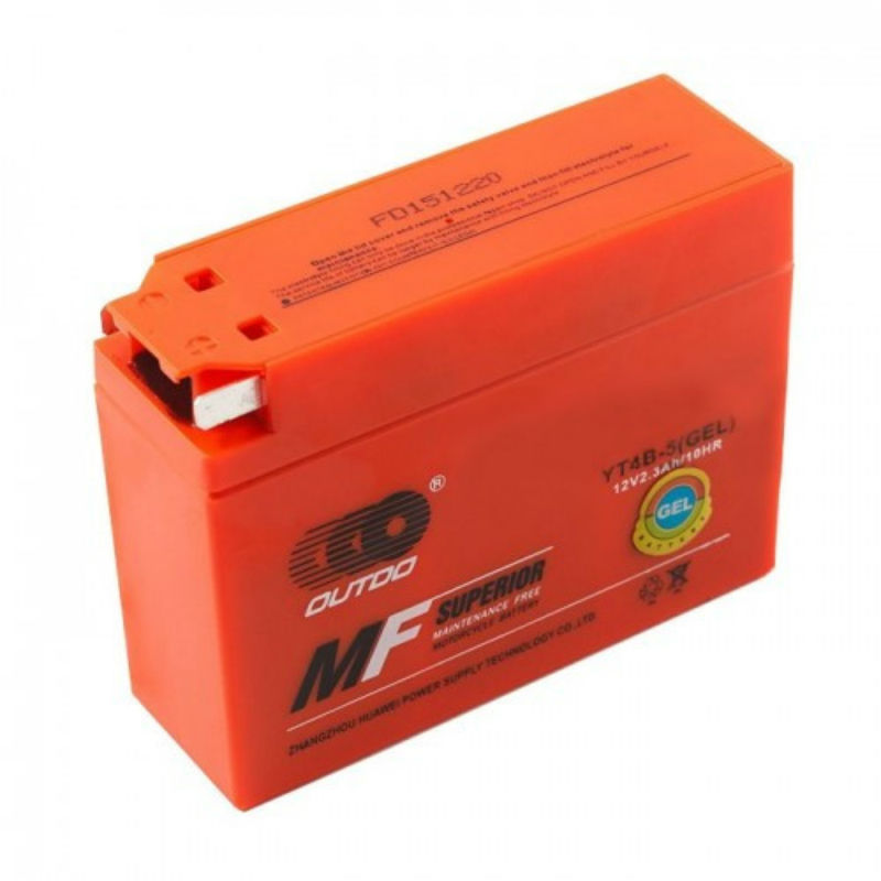 АКБ 12V4 Ah YT4B-5 (GEL) 114х86х38 Slim SUZUKI/YAMAHA "OUTDO"