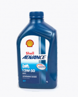 SHELL Advance 4т AX7 15W50 1л моторное масло