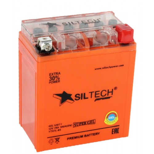 АКБ SILTECH GEL1207 12V7AH п.п.(YTX7A BS)