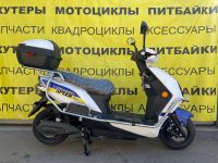 2 Электроскутер GL-YY/GS (L)/72V20AH GL1200DT-10 белый/синий с дугами SPEED