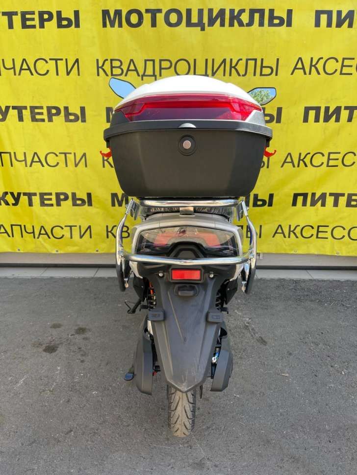 Электроскутер GL-YY/GS (L)/72V20AH GL1200DT-10 белый/синий с дугами SPEED