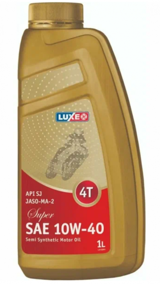 LUXE Масло моторное SUPER 4T 10W-40 API SJ JASO-MA-2 П/С