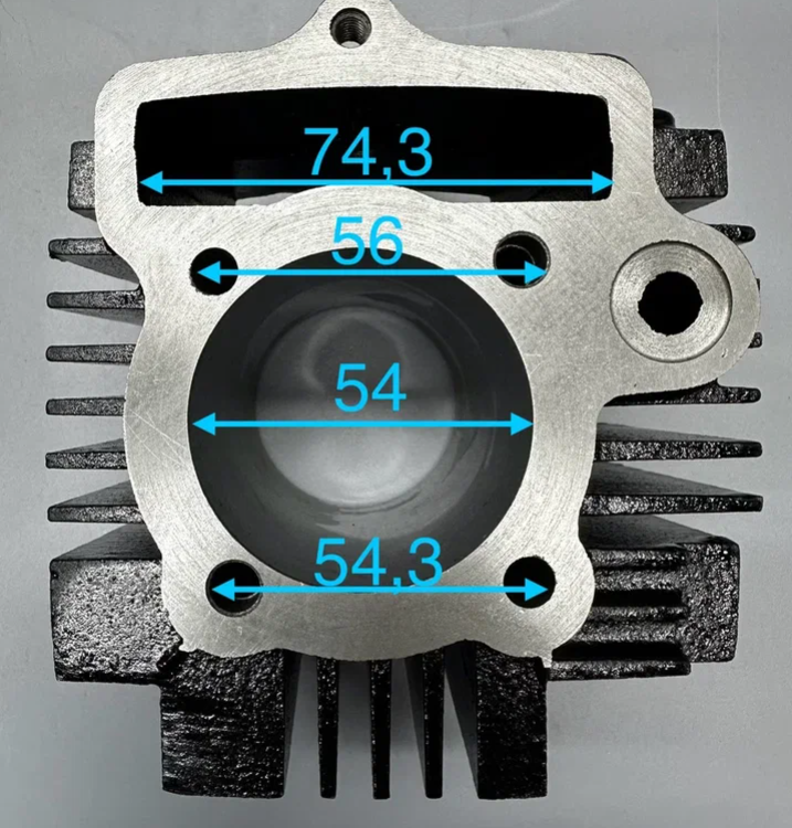 ЦПГ Delta 125, TTR125 D54, p13, h69, чугун #PRO 'LIPAI' (тюнинг Delta 110