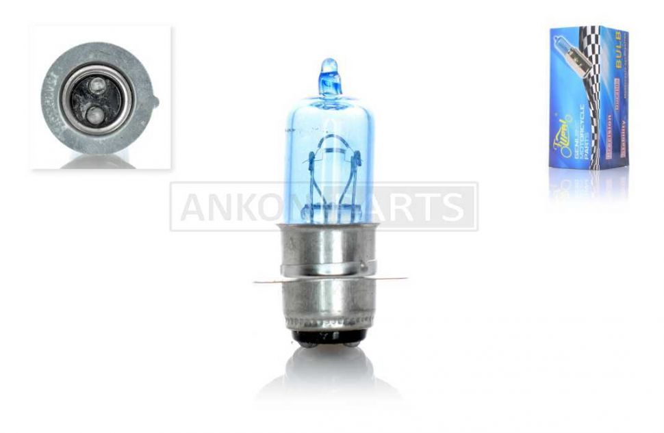 Лампа фары P15D-25-1 12V35/35W синяя 'LIPAI' (1 ус)