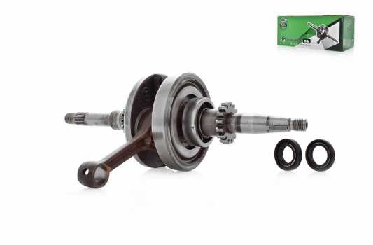 Коленвал GY6 50/80 16T +сальники "AHE"