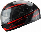 Шлем HELMO HZF03 глянец черный с красным (XS) (HZF03)
