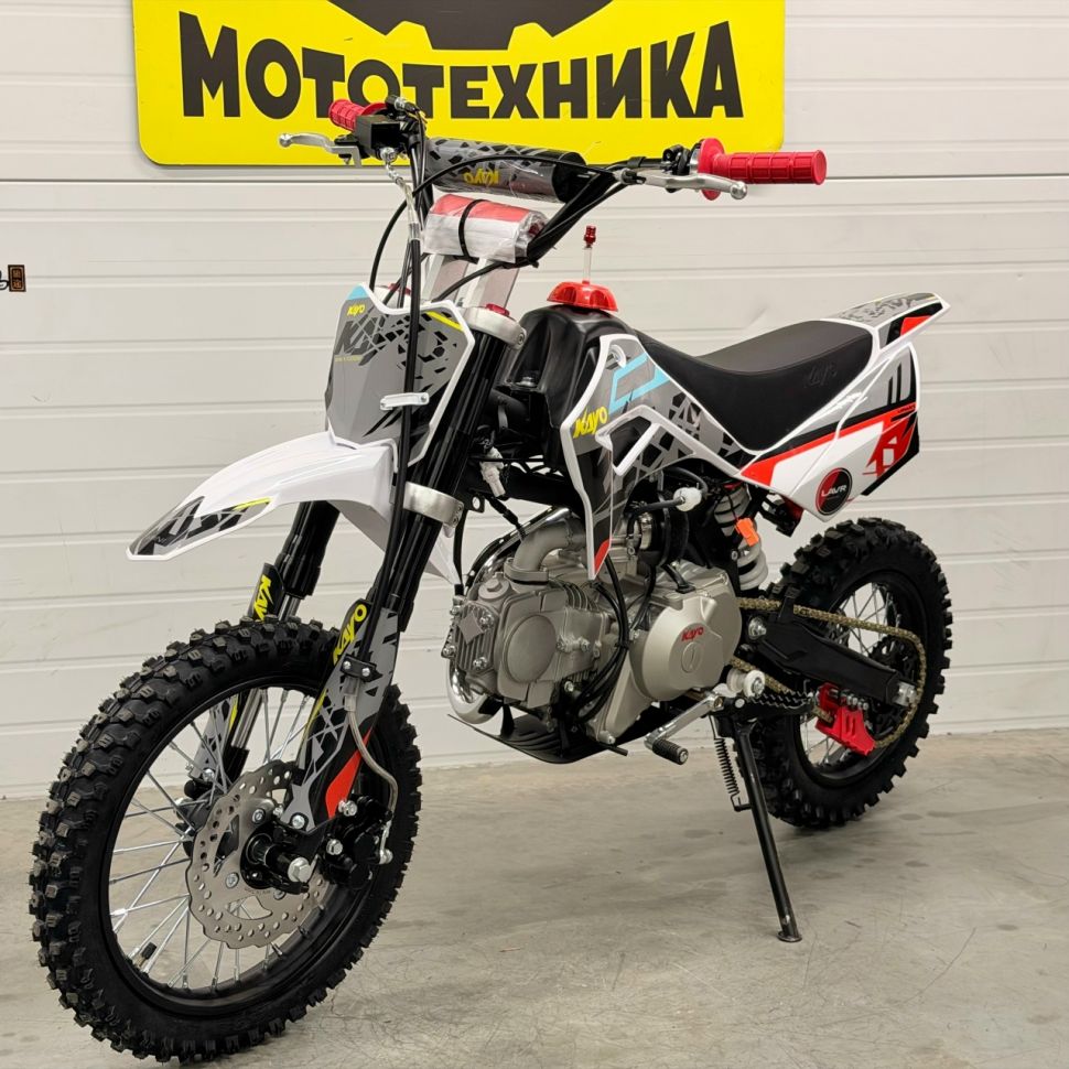 Питбайк KAYO MINI К125EM 14/12 (механ. сцепл., эл. стартер )