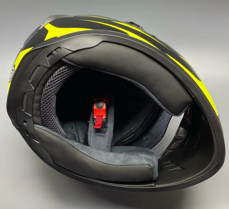 Шлем мото интеграл HIZER B561 #1 (L) black/yellow