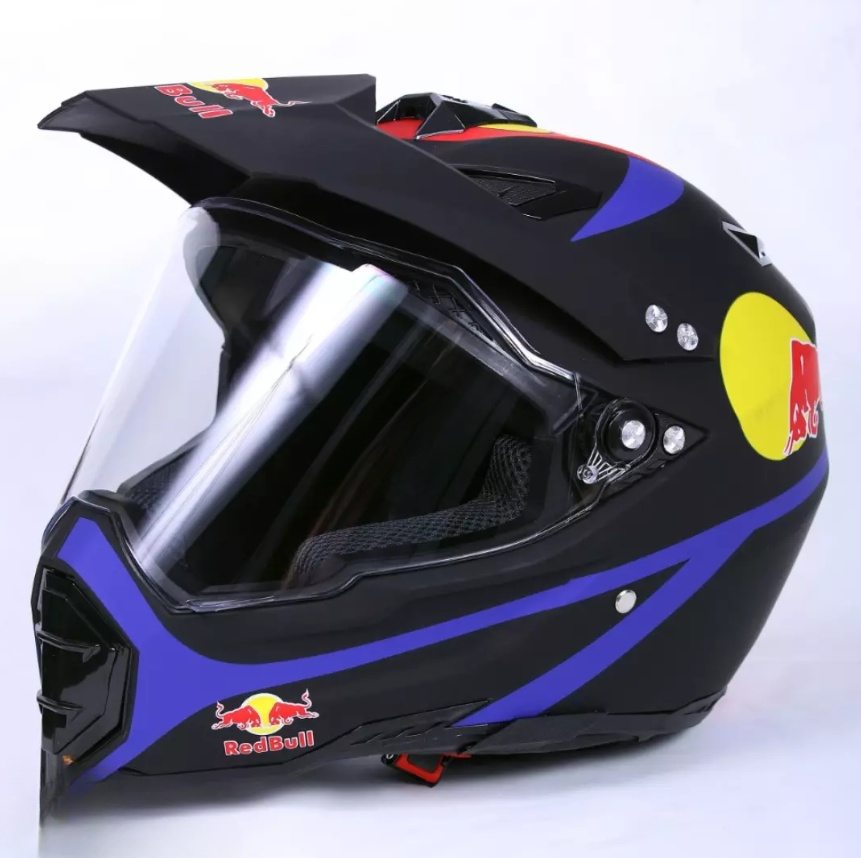 Шлем WLT-128  MATT RED BULL  (XL)