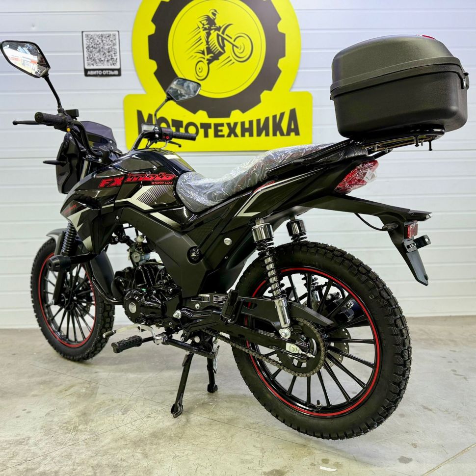 Мопед STORM SAMAX ll LUX (черно-красный/black red)