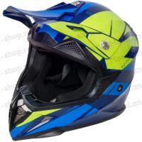125397.970 Шлем мото кроссовый HIZER 915 #6 (XL) havy/neon/yellow/blue