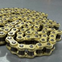Цепь приводная 428H 132L CHOHO золотая