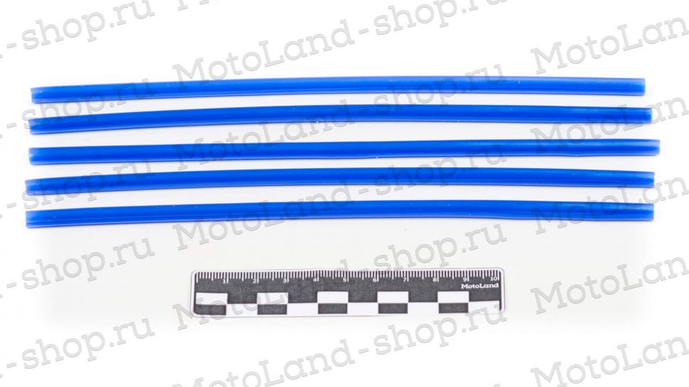 Трубки декоративные на спицы 10-21" (компл) синие