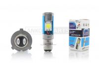 Лампа фары диодная P15D‑25‑3 12V 35/35W 3 уса, 2 кристалла #1 "LED"