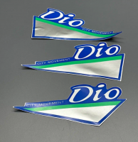 Наклейки Dio (3шт, синий) 1163 "F6"