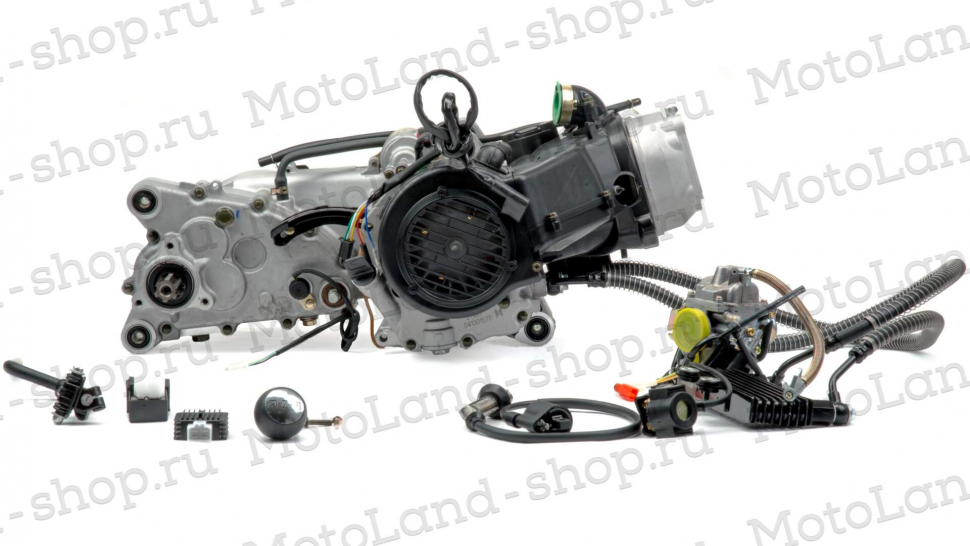 Двигатель 200см3 161QMK (61x57,8) для ATV, вариатор + реверс + масло радиатор