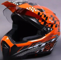 Шлем WLT-128 GLOSS NEON ORANGE 22	(L)