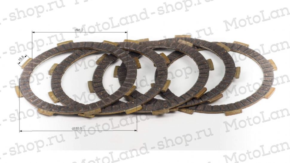 Диск сцепления W150 155см3 текстолит ZS