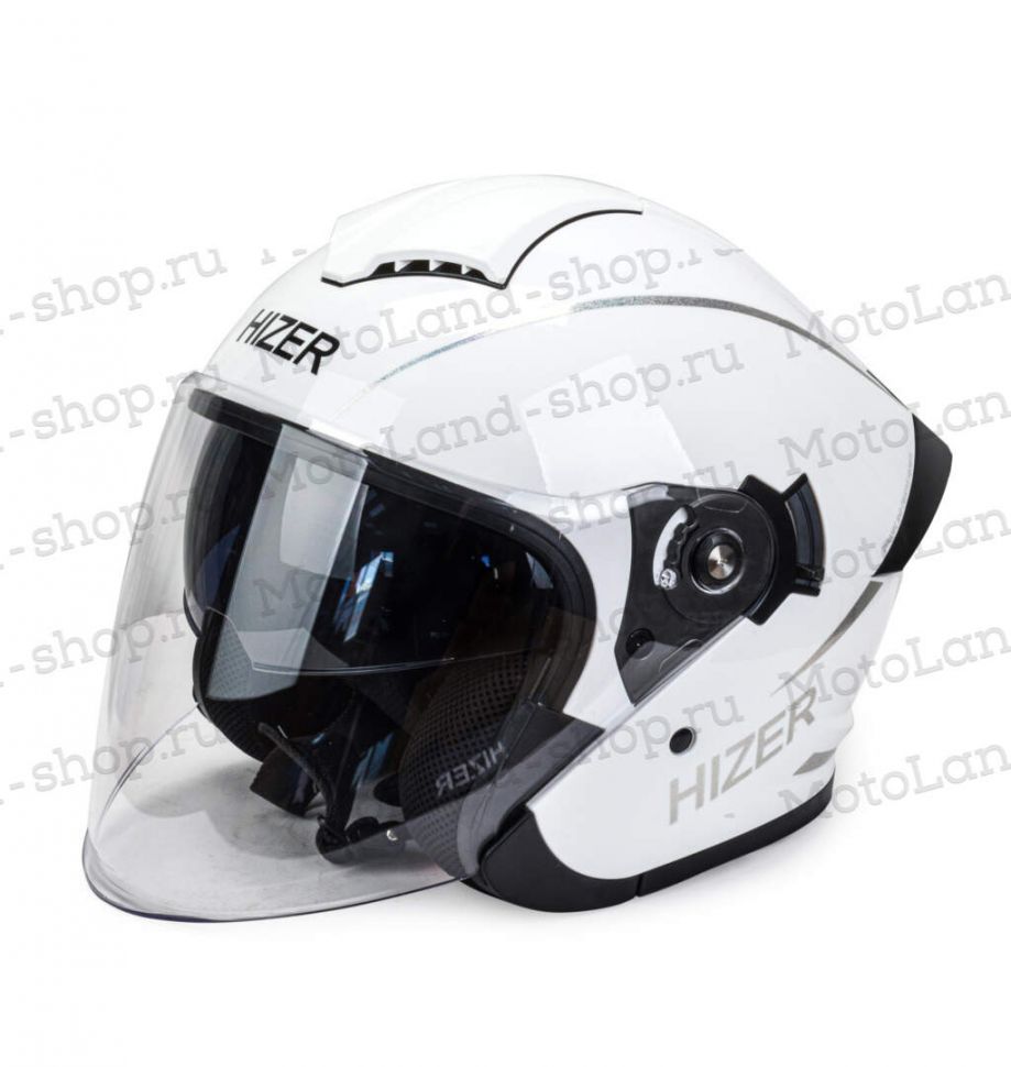 Шлем мото открытый HIZER 250 №2 (L) white