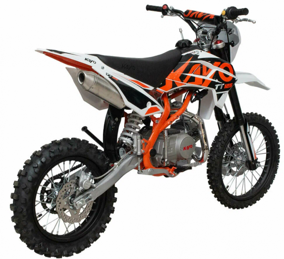 Питбайк KAYO BASIC TT125EM 17/14 KRZ (механ. сцепл., эл. стартер)
