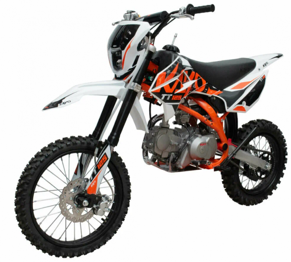 Питбайк KAYO BASIC TT125EM 17/14 KRZ (механ. сцепл., эл. стартер)