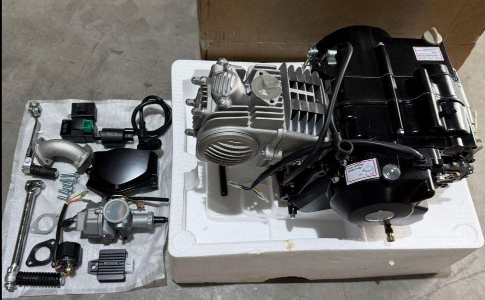 Двигатель YX-140 (YX-X150) (1P56FMJ-2) нижний электрический стартер, механика (ПОЛНАЯ комплектация)