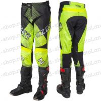 125397.970 Штаны для мотокросса HIZER / Neon-Green/White (S)
