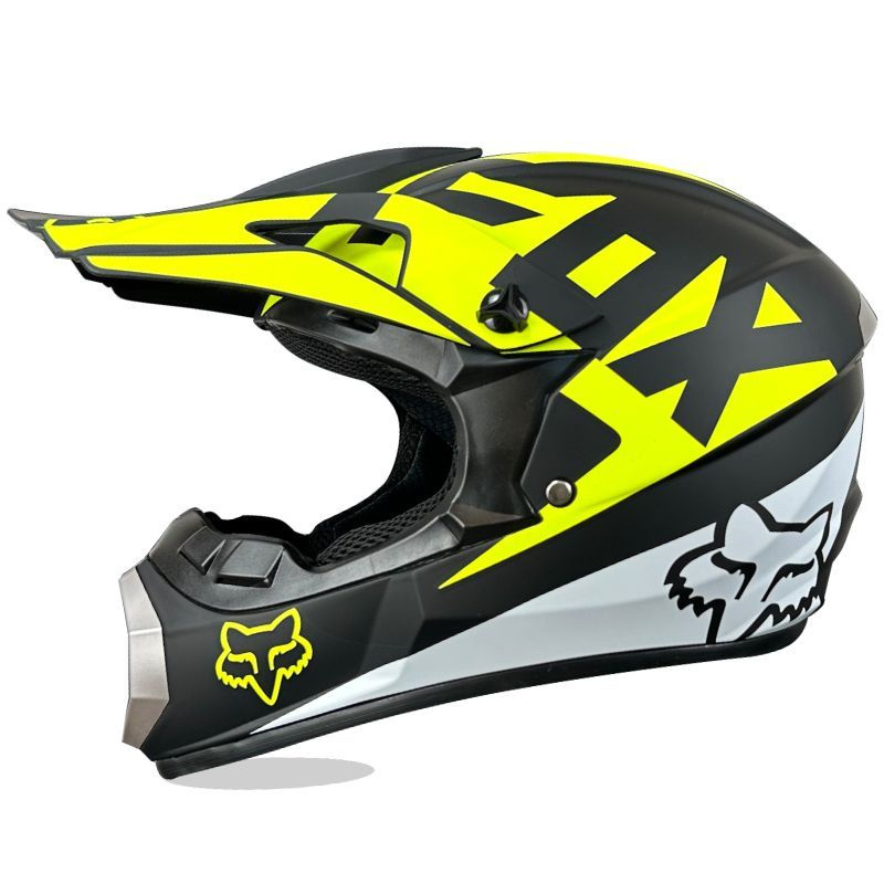 Шлем WLT-125  YELLOWE WHITE FOX XL