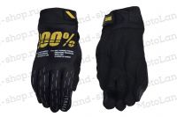 Перчатки мото 100% №12 black (M) мотокросс