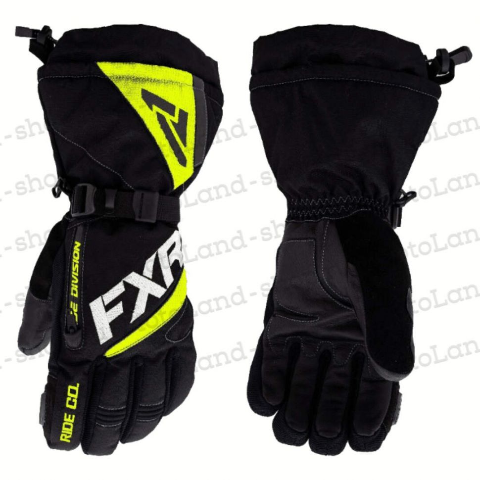 Перчатки для снегохода FXR Fuel #4 yellow-green (S)