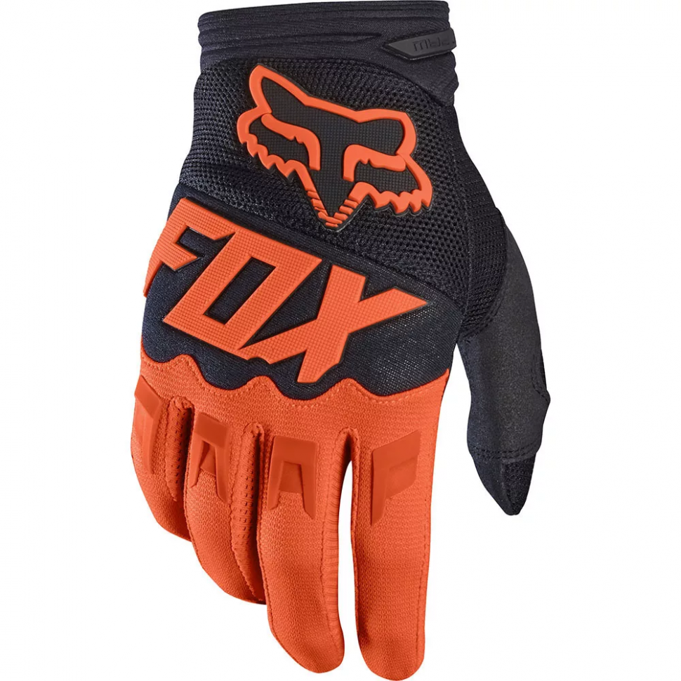 Перчатки кроссовые FOX "Dirtpaw" (черные\оранжевый) XL