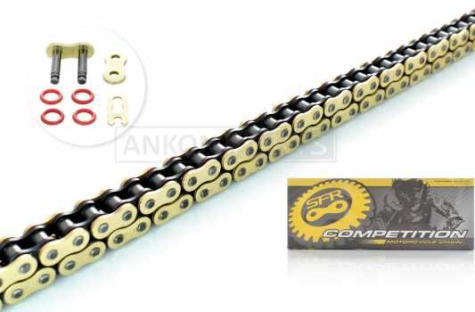 Цепь трансмиссии 428HPO-98 сальниковая O-Ring 'SFR' (GOLD/BLACK)