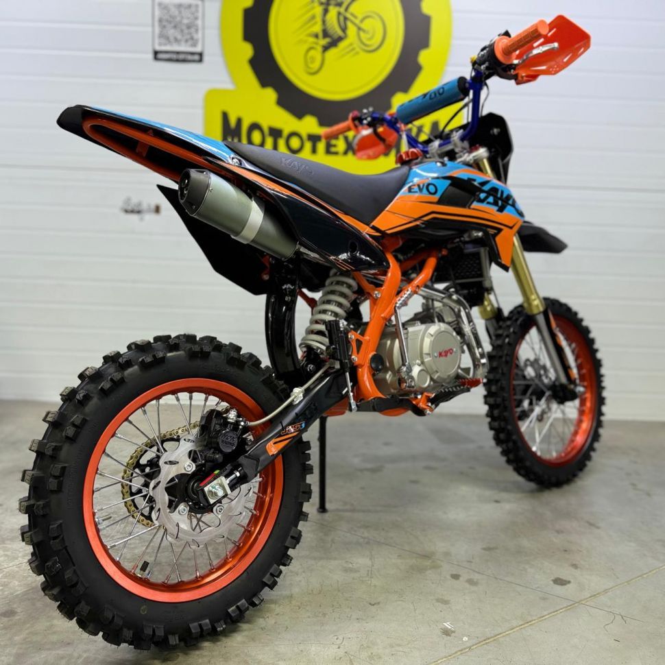 Питбайк KAYO EVOLUTION YX140EM 17/14 KRZ (механ. сцепл., эл. стартер )