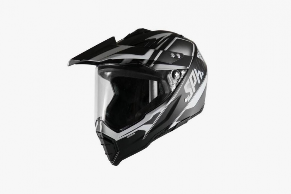 Шлем WLT-128 GLOSS WHITE BLACK (SPARK) (XS)