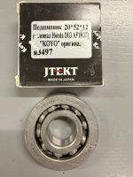 Подшипник 20*52*12 (коленвал Honda DIO AF18/27) "KOYO" оригинал