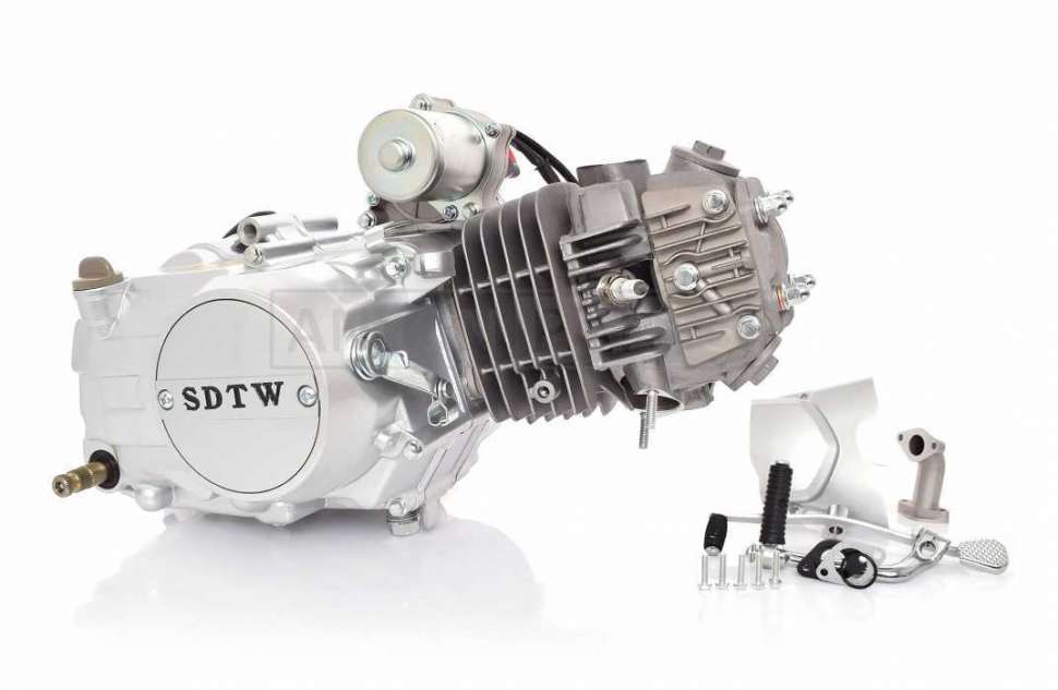 Двигатель  1P56FMI  125cc, механика, алюминиевый цилиндр  "SDTW"  (Delta, Alpha, Pitbike, M49CC)