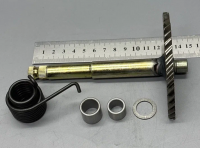 Заводной вал с сектором, пружиной и втулкой GY6-150см3 L=148mm "LIPAI"