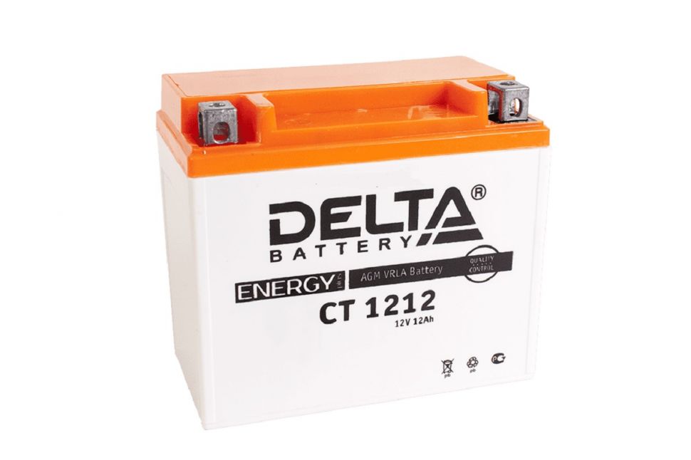АКБ DELTA CT1212 12V/12Ah п.п. зал. (YTX12-BS) (150x86x131) (6 шт)