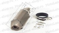Глушитель AKRAPOVIC #9 (L=180) шестигранный титан