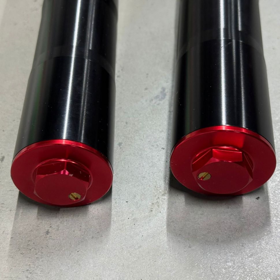Амортизаторы передние (компл.) TTR125 (L=750mm, d48×48mm) (ось=15mm) черные